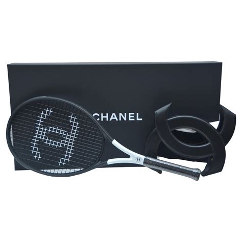 chanel tennis racket black